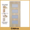 Cédrus Merano MDF üveges beltéri ajtó blokk vagy állítható tokkal – PrimeGallery