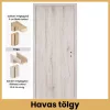 Havas tölgy teli MDF beltéri ajtó dekorfóliás felülettel blokk vagy állítható tokkal – PrimeGallery