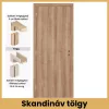 Skandináv tölgy teli MDF beltéri ajtó dekorfóliás felülettel blokk vagy állítható tokkal – PrimeGallery