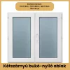 CanDo DELUXE 6 légkamrás kétszárnyú bukó-nyíló PVC ablak – 118x118, 118x148, 148x118, 148x148 cm