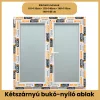 CanDo DELUXE 6 légkamrás PVC kétszárnyú bukó-nyíló ablak több méretben