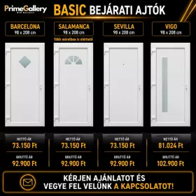   Műanyag CanDo Basic bejárati ajtók, Barcelona, Salamanca, Sevilla, Vigo - 98x208 cm