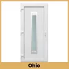 CanDo Inox Ohio PVC bejárati ajtó fehér 98x208 cm kilinccsel és zárbetéttel