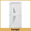CanDo Inox Európa PVC bejárati ajtó fehér 98x208 cm kilinccsel és zárbetéttel