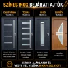 Cando színes inox műanyag bejárati ajtó inox díszítéssel 98x208 cm – PrimeGallery