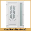 CanDo Korzika kétszárnyú PVC bejárati ajtó 138x208 cm fehér kivitel