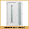 CanDo Tenerife kétszárnyú PVC bejárati ajtó 138x208 cm fehér kivitel