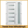 CanDo Texas kétszárnyú PVC bejárati ajtó 138x208 cm fehér kivitel