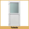 CanDo Medium Toledo PVC bejárati ajtó 98x208 cm fehér átlátszó üvegezéssel