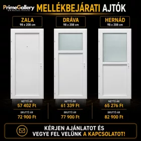   Műanyag CanDo Mellékbejárati ajtók, Zala, Dráva, Hernád - 98x208 cm