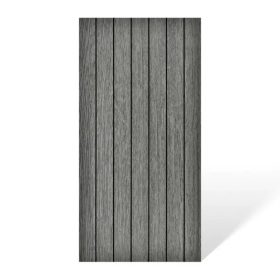   Öntapadós PVC dekorpanel, 4db-os csomag, sötét szürke lambéria minta, 30 x 60 cm