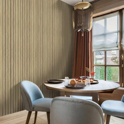 Öntapadós PVC panel, 280 x 60 cm, Pácolt tölgy lambéria minta