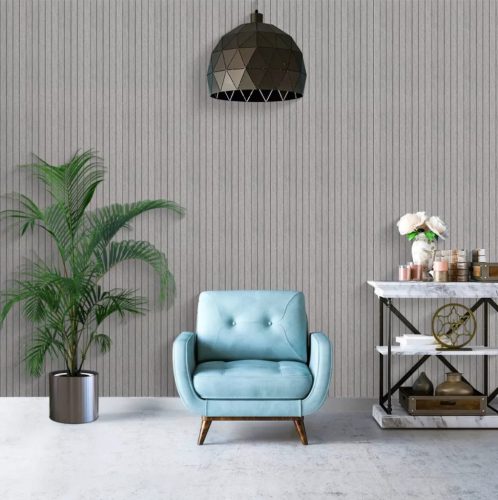 Öntapadós PVC panel, 280 x 60 cm, Sötét szürke lambéria minta