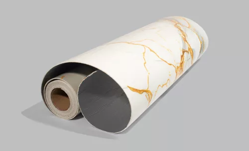 Öntapadós PVC panel,  280 x 60 cm, Világos-sárgásbarna márvány