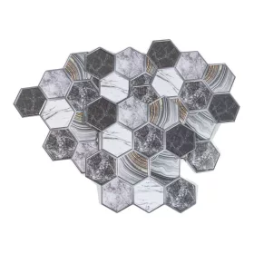   Csempematrica, 3D Öntapadós falpanel, Hatszögletű 4db/csomag