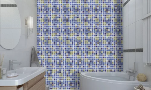 3D PVC falpanel Atlantis mozaik mintás