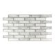 3D PVC falpanel Világosszürke tégla mintás