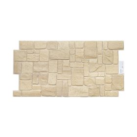 3D PVC falpanel Bézs mészkő