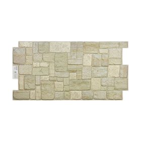 3D PVC falpanel Világos mészkő mintás