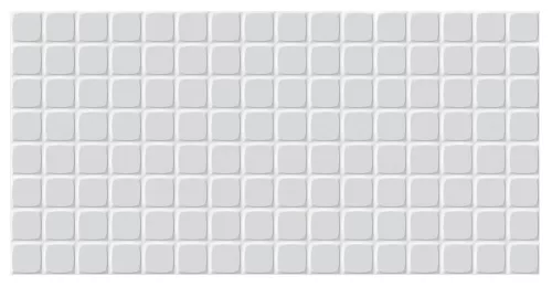 3D PVC falpanel Fehér 6x6 cm-es négyzet mintás