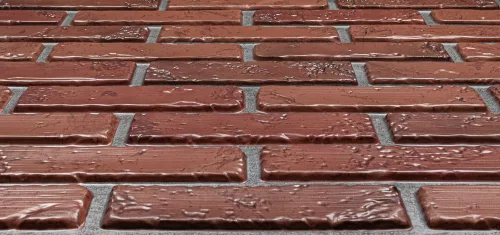 3D PVC falpanel Natúr tégla mintás