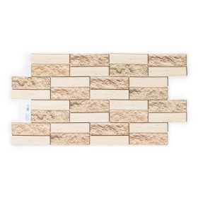 3D PVC falpanel Bézs tégla mintás