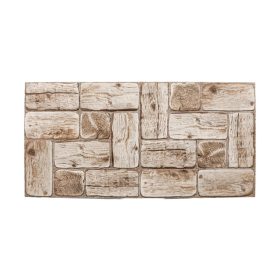 3D PVC falpanel Fehér farönkök mintás