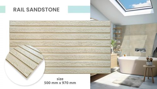 3D PVC falpanel "Sandstone" homokkő