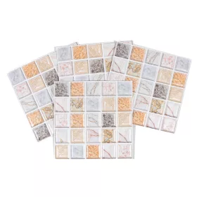   Csempematrica, 3D Öntapadós falpanel, Márvány mozaik, 4db/csomag