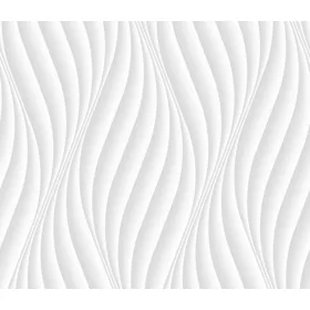 Dimex tapéta, Szürke-fehér hullám mintás, 7,5m2/tekercs