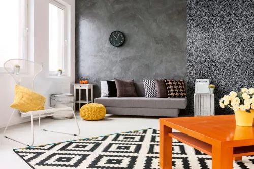 Dimex tapéta, Fehér levél mintás, 7,5m2/tekercs