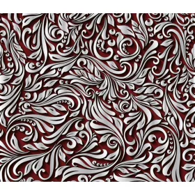 Dimex tapéta, Fehér levél mintás, 7,5m2/tekercs