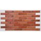 FLEXWALL Brick Natural tégla PVC falpanel vörös tégla színben 97x49 cm, téglamintás