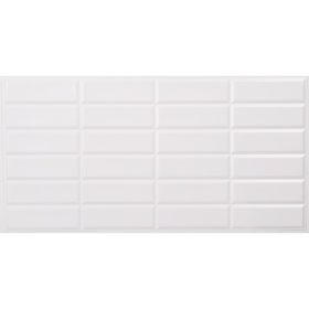   Falburkolat - FLEXWALL White Seam fehér csempe, fehér fuga PVC falpanel 96x48 cm, konyha, fürdőszobai