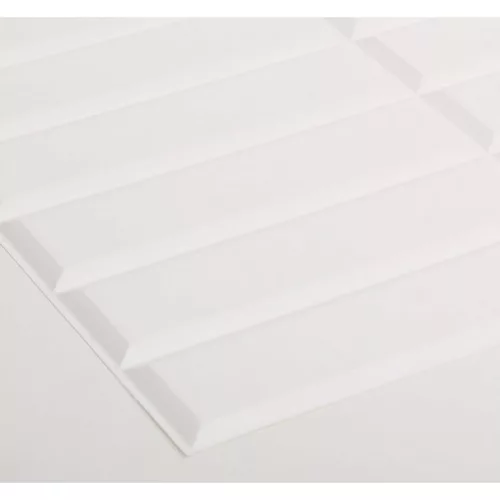 Falburkolat - FLEXWALL White Seam fehér csempe, fehér fuga PVC falpanel 96x48 cm, konyha, fürdőszobai