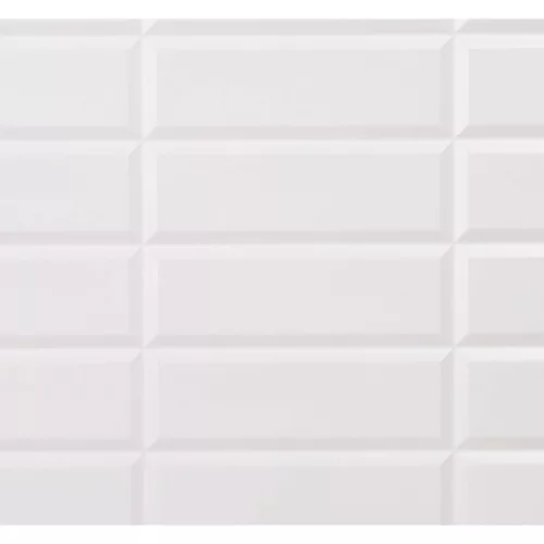 Falburkolat - FLEXWALL White Seam fehér csempe, fehér fuga PVC falpanel 96x48 cm, konyha, fürdőszobai