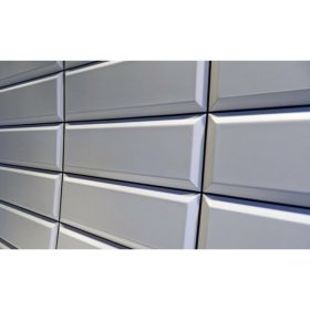   FLEXWALL White Tile Black Seam fehér csempe, fekete fuga PVC falpanel