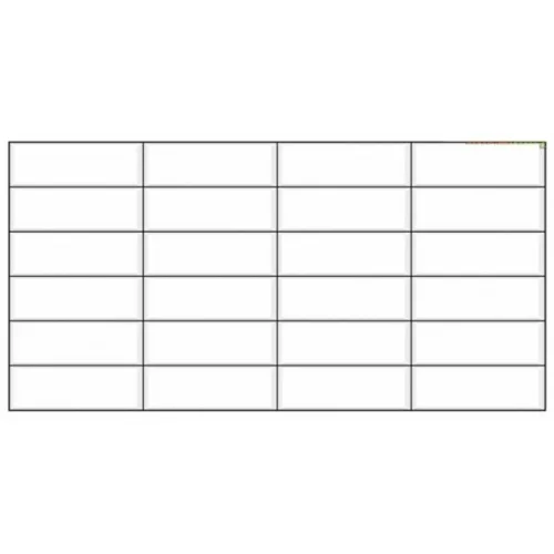 FLEXWALL White Tile Black Seam fehér csempe, fekete fuga PVC falpanel