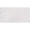 Falburkolat - FLEXWALL Grey Seam Fehér csempe, szürke fuga PVC falpanel 96x48 cm