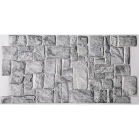   FLEXWALL Dark Stone szürke kő PVC falpanel 98x50 cm, beltéri falburkolat
