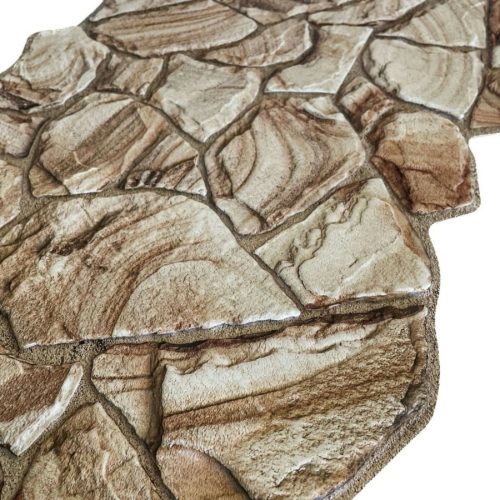 FLEXWALL Rock Sand - homok színű kőmintás PVC falburkolat, falipanel