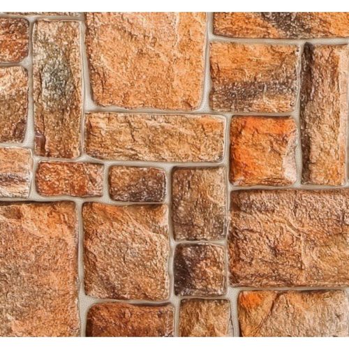 FLEXWALL Natural Stone kő PVC falpanel barna kőmintás 98x49,5 cm falburkolat