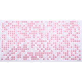   FLEXWALL Mosaic Pink - Rózsaszín Mozaik PVC falpanel, 96×48 cm, konyha, fürdőszoba burkolat
