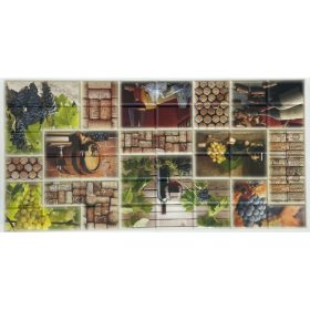   FLEXWALL Wine Cellar - Borospince, szőlő, bor, parafa PVC falpanel, 96x48 cm