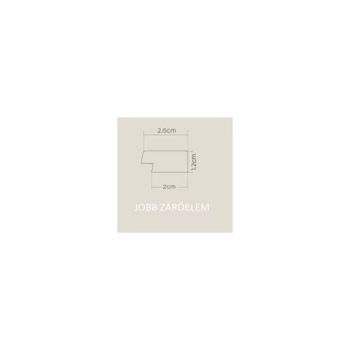 ASTI Aranytölgy Lamelio lamella jobb záróelem (2,7x270cm)