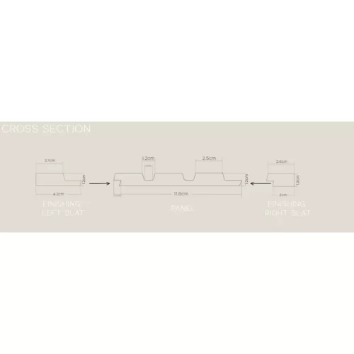 ASTI Craft tölgy Lamelio lamella bal záróelem (4,2x270cm)