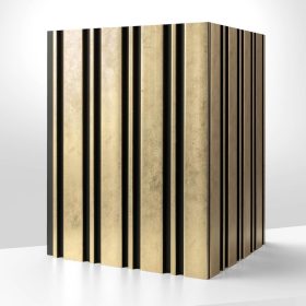   MILO Arany Lamelio lamella falburkolat, vízálló beltéri falpanel (12,2x270cm)