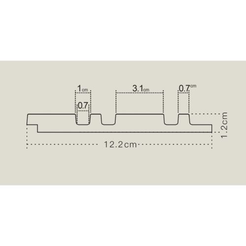 MILO Arany Lamelio lamella falburkolat, vízálló beltéri falpanel (12,2x270cm)