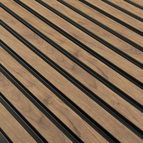 OLMO Tölgy Lamelio lamella falburkolat, újrahasznosított bordás panel (12,2x270cm)