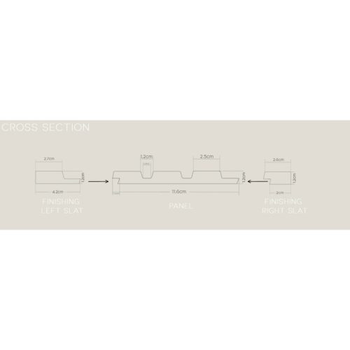 OLMO Tölgy Lamelio lamella jobb záróelem (2,7x270cm)